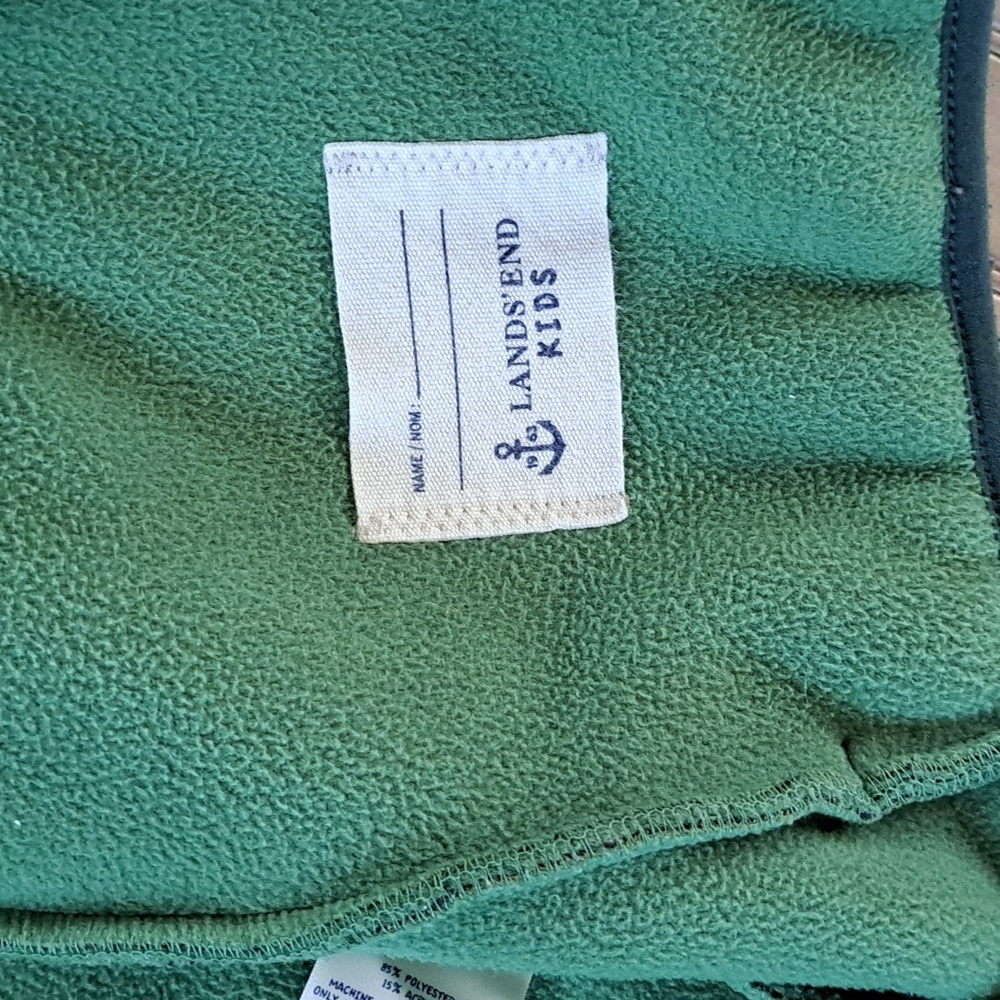 Land's End Fleece Sherpa Oversized Unisex Zipped Chunky Hooded Sweater Jacket - Picture 8 of 9